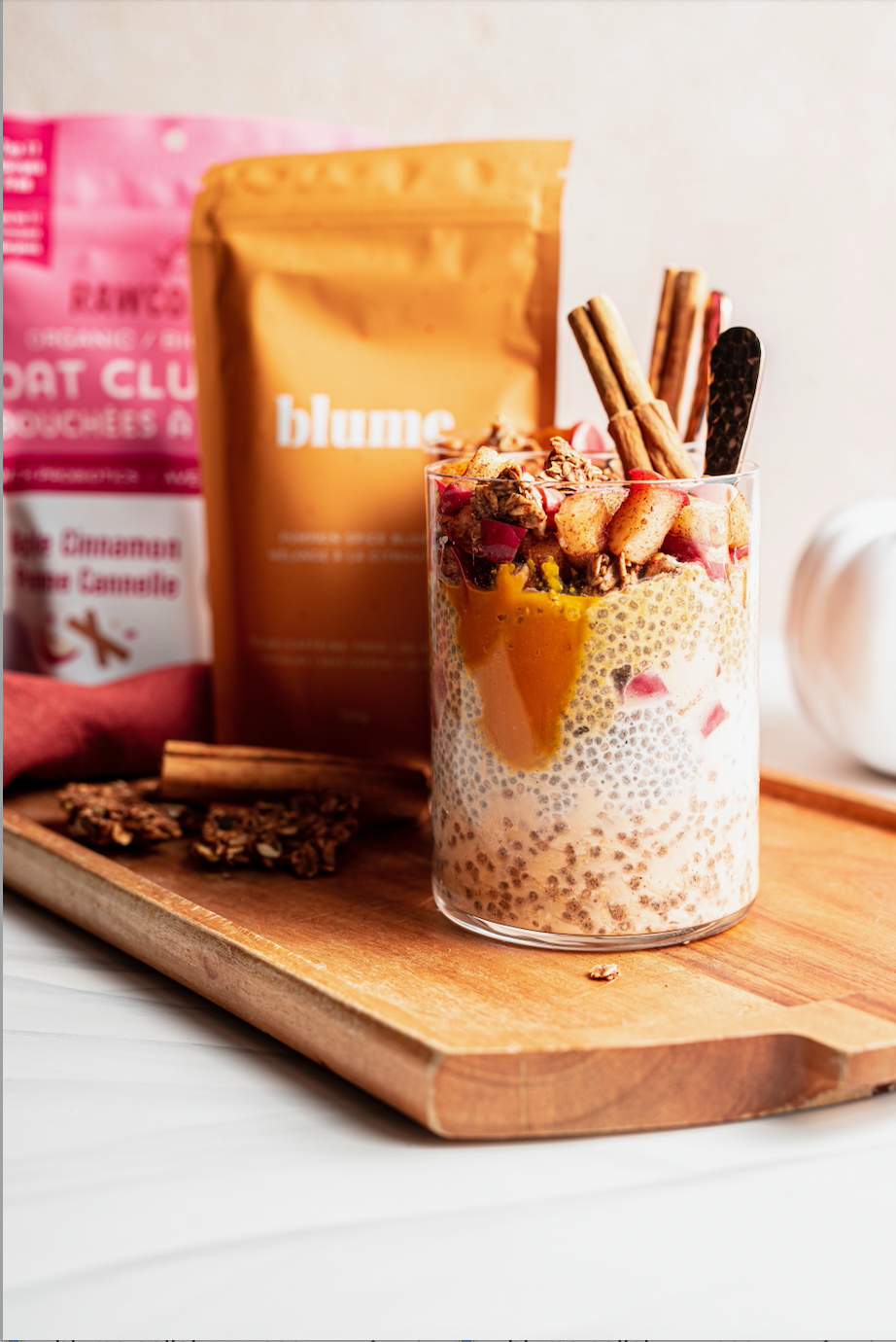 Pumpkin Spice Chia Pudding Oats Parfait